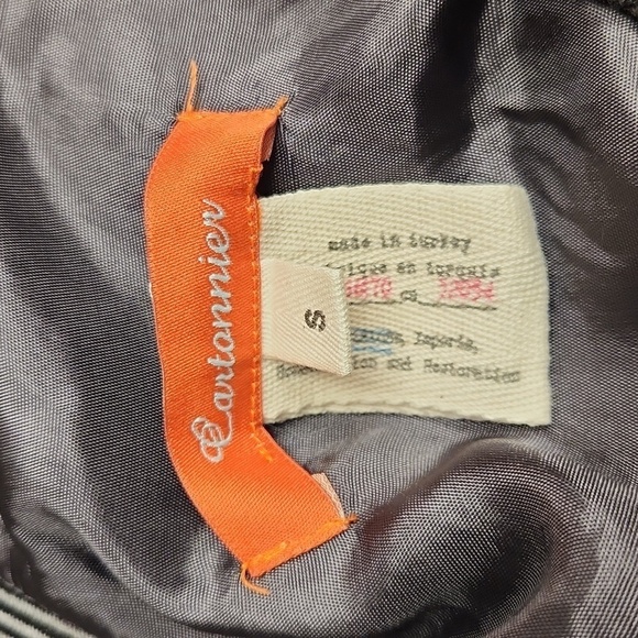 Anthropologie Cartonnier Oxford Herringbone Jumpsuit Wide Leg Cropped Size S.. - Picture 13 of 16